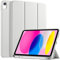 EspZanthic Custodia Cover Compatibile con iPad 11a Generazione (A16) 11 Pollici (2025) / iPad 10a Generazione 10.9 Pollici (2022) Ultra Sottile Retro Cover con Portapenne, Grigio Argento