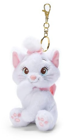Disney Store Official Peluche porte-clés Marie, 12 cm/5, chaton avec porte-clés amovible, convient aux enfants à partir de 1 an