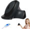 Souris Sans Fil,Ergonomique Verticale Légère Portable Silencieuse Rechargeable Double Mode Optique Bluetooth souris de Voyage pour Ordinateur,Tablette,Windows,Mac OS,Adaptée aux Petites Mains (Noir)