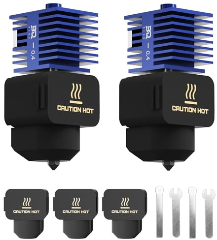 BIQU 2*Panda Juicer SF Hotend Kit testina stampa 0,4 mm per Bambu-Lab | Per A1/A1 Mini/A2L, Hotend a Flusso Standard con Ugello Sostituibile e Rimovibile Acciaio Temprato (Extra 3 Calzini Silicone)
