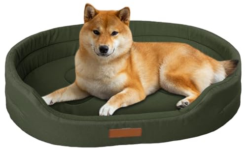 Oxford-Stoff-Hundebett, Komfortables Hundebett, Allwetter-Hundekorb, Hundekissen Große Hunde 100 * 65 * 16 cm, Hundekissen, Ovaler Hundekorb Für Große, Mittelgroße & Kleine Hunde (B)