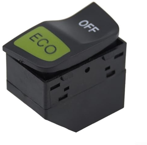 Power Start Stop Button Schalter für Smart Fortwo 450/451 2008-2015 A4518204410 4-Pin Schwarz ABS Ersatz mit ECO OFF Funktion