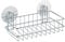 WENKO Static-Loc® Wandablage Osimo - Befestigen ohne Bohren, Stahl, 26 x 9.5 x 14 cm, Chrom