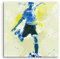 Paul Sinus Art Fussball 60x60cm SPORTBILDER Splash Art Wandbild Aquarell Art