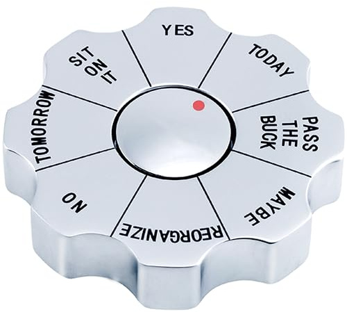 Natico Originals Rotating Decision Maker Paperweight, Fidget Spinner, Executive Gift, Desktop Organizer Trinket (60-2622)