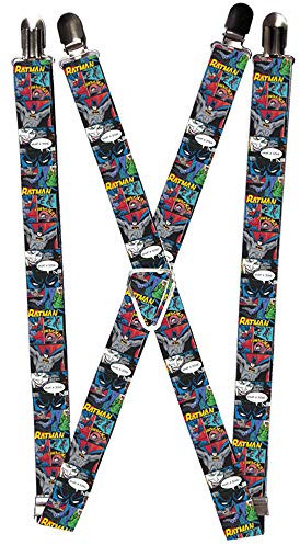Buckle Down Unisex Hosenträger Batman & Joker Comic Strip, mehrfarbig, One size