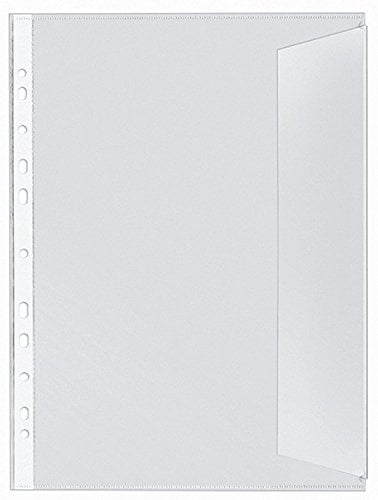 Veloflex 5340000 Dokumentenhüllen DIN A4, PP, 130my, dokumentenecht, transparent (5 x 10er Packung = 50 Hüllen)