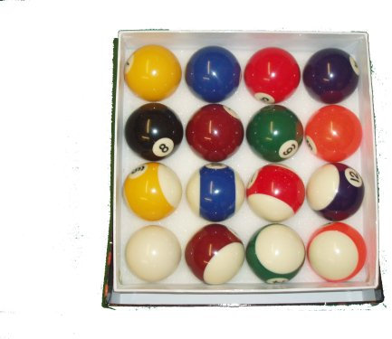 Billes de billard striées et pleines 51 mm