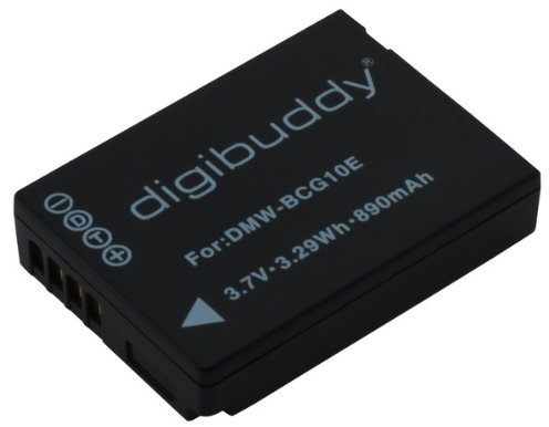 digibuddy Akku für Panasonic DMW-BCG10E Li-Ion Schwarz