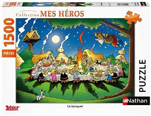 Nathan – 87737 Classic – Puzzle – 1500 Teile – Asterix Bankett