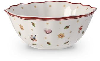 Villeroy & Boch – Toy's Delight Kleine Schale, Gebäckschale Weihnachten, Weihnachten Schale, Weihnachten Schüssel, Plätzchenschale, Weihnachtsschüssel Klein, Müslischale Weihnachten, Premium Porzellan