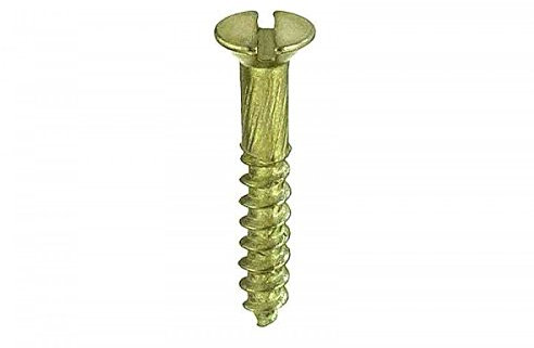 Masidef : Member of the Würth Group DY3064550 6 vis pour bois tête plate fraisée, laiton 4,5 x 50 mm