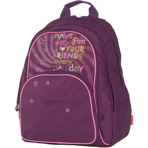 ESPRIT Secondary School Collection Friends Burgundy Rucksack 37 cm