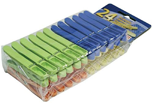 Laguelle LG9724 Pack 24 Pinces a Linge Plastique Ergonomique