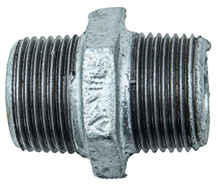 Masidef member of the würth group Cornat Nipplo Doppio zincato 1, VFB2801, Argento, 1 Zoll