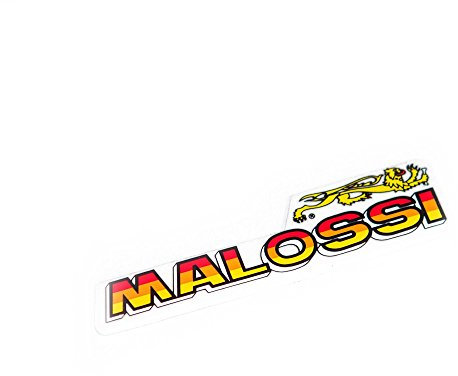 Adesivo Malossi con logo a forma di leone, piccolo 85 x 21 mm