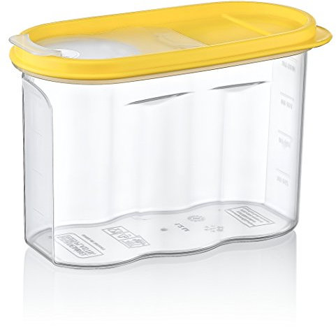 Hobby Life Kunststoff, 3-teilig, 1,2 Liter Aufbewahrungsbox für Müsli/trockene Lebensmittel Nr.: 2