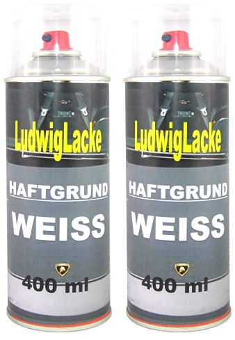 LudwigLacke Haftgrund 2 Spray Weiss 400 ml je Spraydose