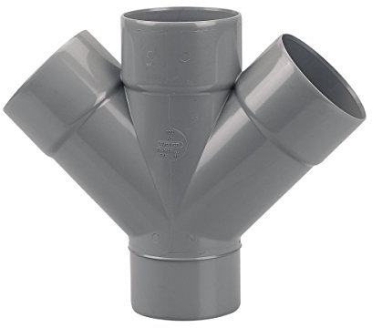 Wavin 70525 Culotte Double parallele 45 d.100 MF ebp4m10