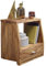 FineBuy Nachttisch Massiv-Holz Sheesham Nacht-Kommode 53 cm mit 1 Schublade und Ablage Nachtschrank Landhaus-Stil Echt-Holz Nachtkästchen dunkel-braun Nacht-Konsole Natur-Produkt Schlafzimmer-Möbel