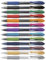 Pilot G2 Druck-Gelschreiber 10er-Set schwarz, blau, rot, grün, orange, pink, violett, hellblau, hellgrün, karamell, indigo, gold und silber