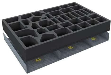 Feldherr Schaumstoff-Set und Spielmaterial-Einsatz kompatibel mit Space Hulk Brettspielbox