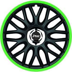 ZentimeX Z778334 Radkappen Radzierblenden universal 16 Zoll Green R