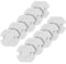 com-four® 10x Kinderschutz für Steckdosen, Steckdosensicherung - Kindersicherung mit Drehmechanik - optimaler Steckdosenschutz für Babys und Kleinkinder in Weiß (10 Stück)