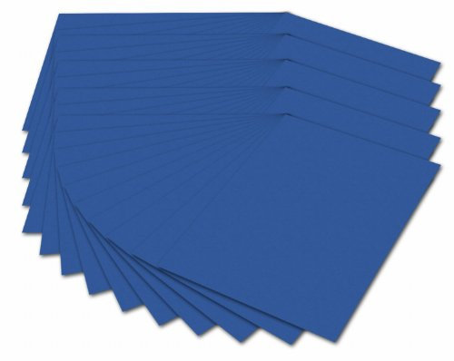 folia 614/50 35 - Fotokarton DIN A4, 300 g/qm, 50 Blatt, königsblau - zum Basteln und kreativen Gestalten von Karten, Fensterbildern und für Scrapbooking