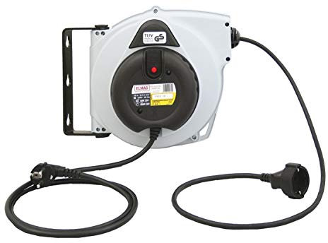 Elmag 42170 230/10 H05VV-F 3G1.5 Junior Kabelaufroller, IP24, Länge 10 m