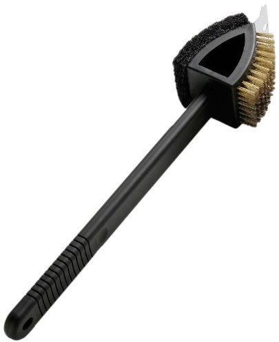 Universal Landmann 109005 Bürste zum Reinigen des Grills - lang, Schwarz, 38 x 8 x 5,5 cm