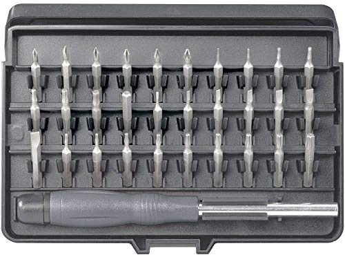 TOOLCRAFT 820935 Bit-Set 31teilig Schlitz, Kreuzschlitz Phillips, Kreuzschlitz Pozidriv, Innen-Sechskant, T-Profil