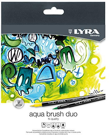 LYRA Aqua Brush Duo Set mit 24 Farben, 1 stück (24er Pack)