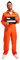 Wicked Costumes Mens Orange Convict with Handcuffs & I.D Board Fancy Dress Costume - X-Large