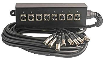Pulse XLR Multicore 10m 8 Way Stage Box