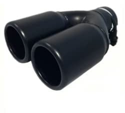 Vivol Auspuffblende doppel schwarz 756-4-60B universal Anschluss 45-60mm