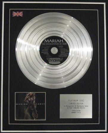 Century Music Awards Mariah Care Ltd CD Platin-Disc-EMANCIPATION OF MIMI