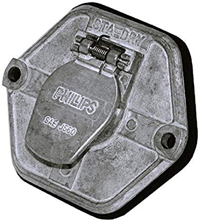 Phillips Ind. 15-762 7 Pin Socket Breaker with Zinc Die-Cast (20 Amp Circuit Breaker)