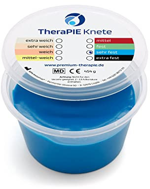 AFH Therapie Knete® | 454 Gramm (1 Pound) | Therapie Knetmasse | Stärke Widerstand: sehr-fest (blau)