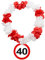 Folat 63523 Hawaiikette, rot/weiß, 1 Stk.