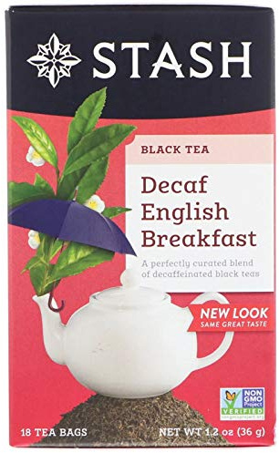 Stash Tea English Breakfast Decaf Bags, 18 CT