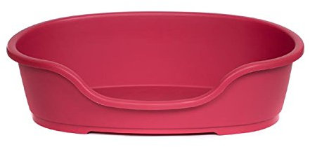 adena Hundekorb Kunststoff 58 cm rot
