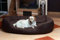 tierlando Hundebett Philip Hundesofa - Kunstleder - Velours - XL XXL XXXL - 110cm bis 170cm - Dogge, Ridgebacks 01 BRAUN - PH5-AL-01