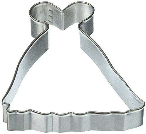 R&M R & M Ausstecher, Prinzessinnen-Kleid, 10,2 cm, Silberfarben