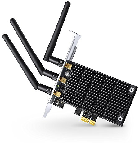 [Vecchio Modello] TP-Link Archer T9E Scheda di Rete PCIe Espress Adattatore, Wireless Dual Band AC1900, Beamforming, 3 Detachable Antenne Esterne, CPU Broadcom