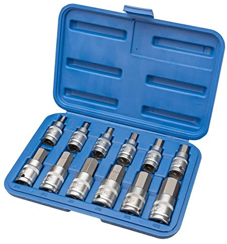 otgerlensker products Coffret de 12 douilles mâles 6 pans 1/2