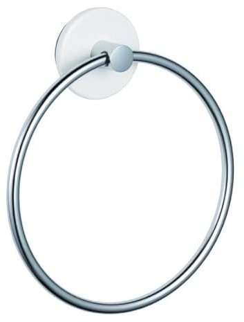 MSV 141455 Großer Handtuchring, Silber, 20x4x24 cm, Verchromt