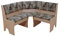 moebel direkt online Eckbank 124x124 cm Dunja buche Natur - Mocca