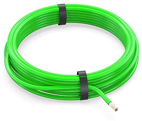 AUPROTEC 10m Fahrzeugleitung 1,5 mm² FLRY-B Auto Kabel als Ring Farbe grün