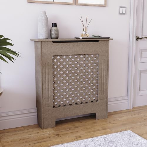 Vida Designs Oxford pour radiateur Brut Traditionnel Brut Naturel MDF, Petite
